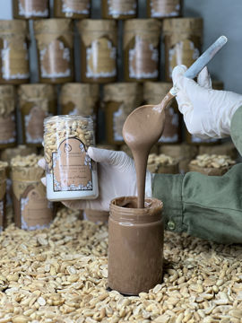 کره بادام زمینی شکلاتی +پروتئین